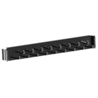 Deco 14" slide out Tie Rack in Matte Black